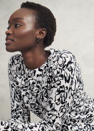 Harlow Sweater With Wool, Ivory Black, hi-res