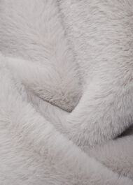 Bethany Faux Fur Coat , Silver Grey, hi-res