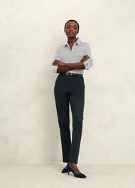 Linda Tapered Trousers, Deep Pine Green, hi-res