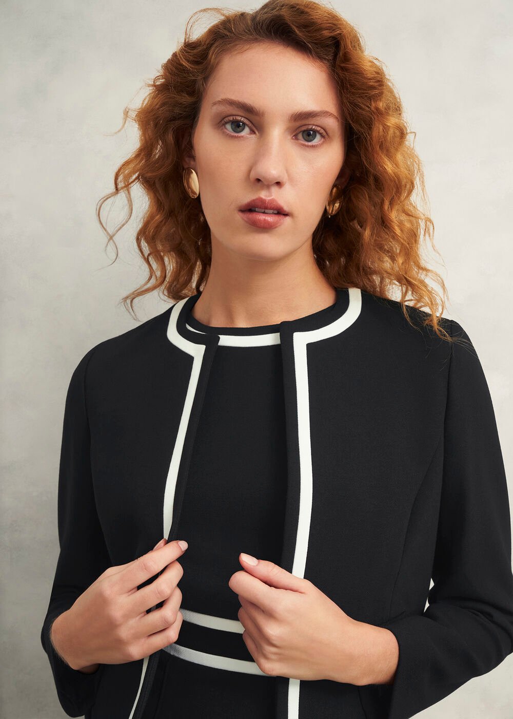 Petite Nory Jacket, Black Ivory, hi-res