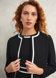 Petite Nory Jacket, Black Ivory, hi-res