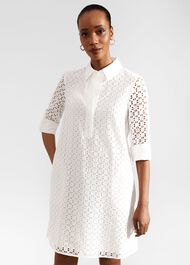 Petite Marciella Dress, White, hi-res