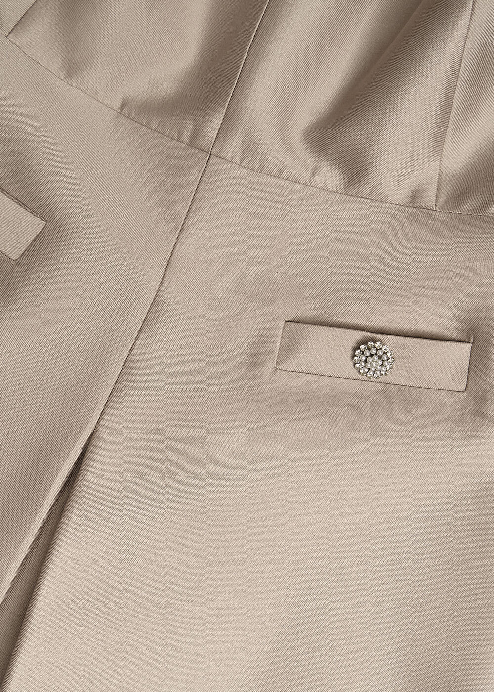 Avery Wool Silk Dress, Oyster, hi-res