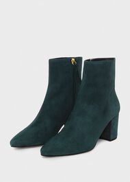 Lyra Ankle Boots, Forest Green, hi-res