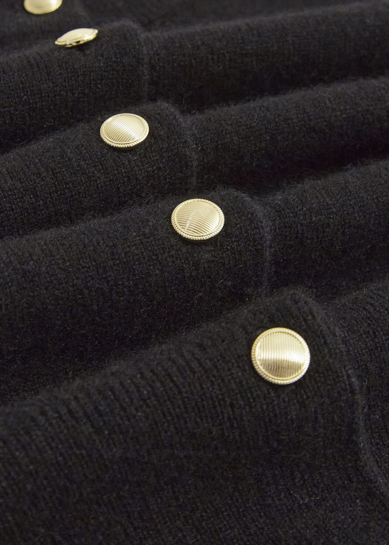 Monica Cashmere Cardigan, Hobbs Black, hi-res