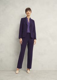 Fenella Straight Pants, Grape Purple, hi-res