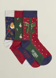 Festive Sock Set, Multi, hi-res