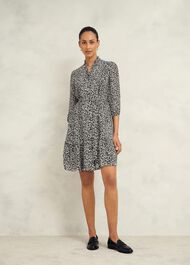 Polly Dress, Navy Cream, hi-res