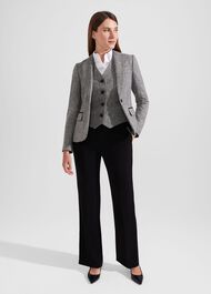 Blake Wool Jacket, Black White, hi-res