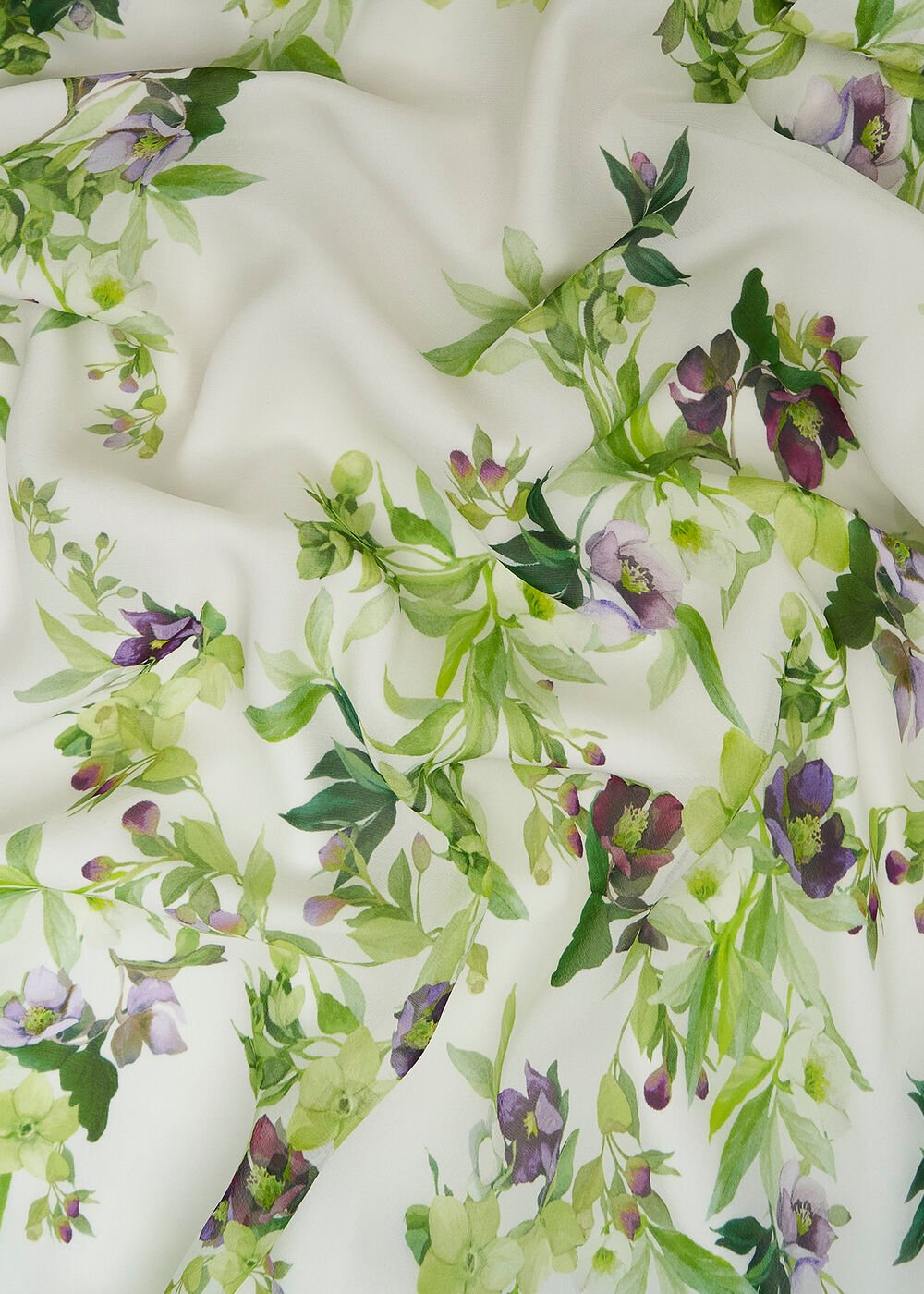 Petite Pia Silk Floral Dress, Ivory Multi, hi-res