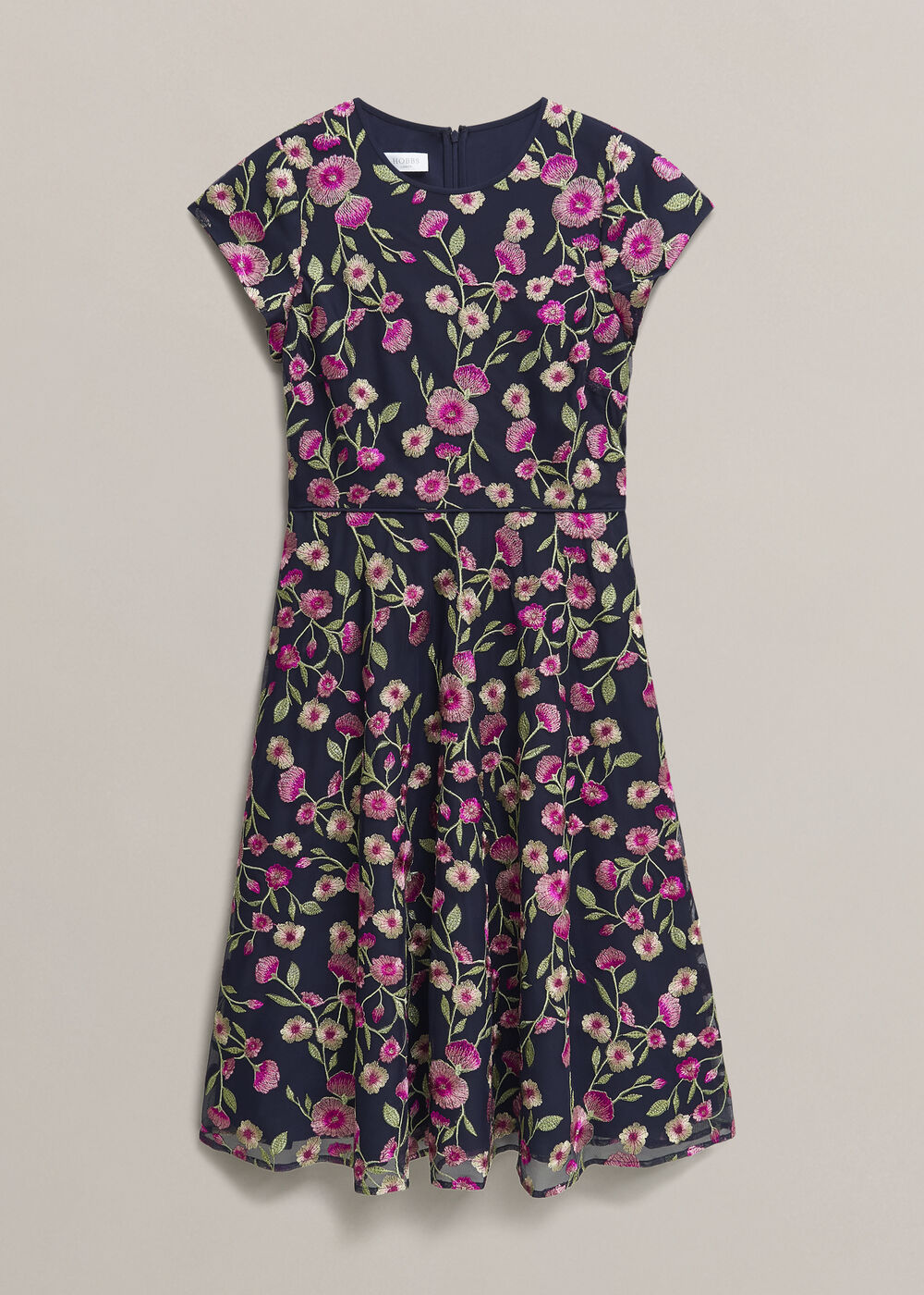 Tia Embroidered Dress, Midnight Multi, hi-res