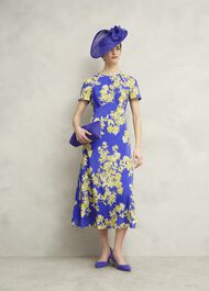 Elaina Fascinator, Allium Blue, hi-res