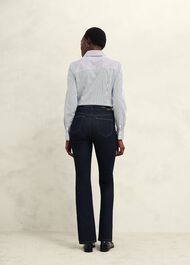 Victoria Cotton Blend Shirt, Blue White, hi-res