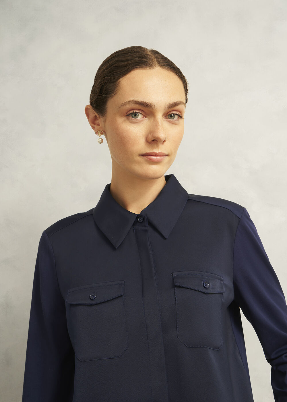 Evianna Shirt, Midnight Navy, hi-res