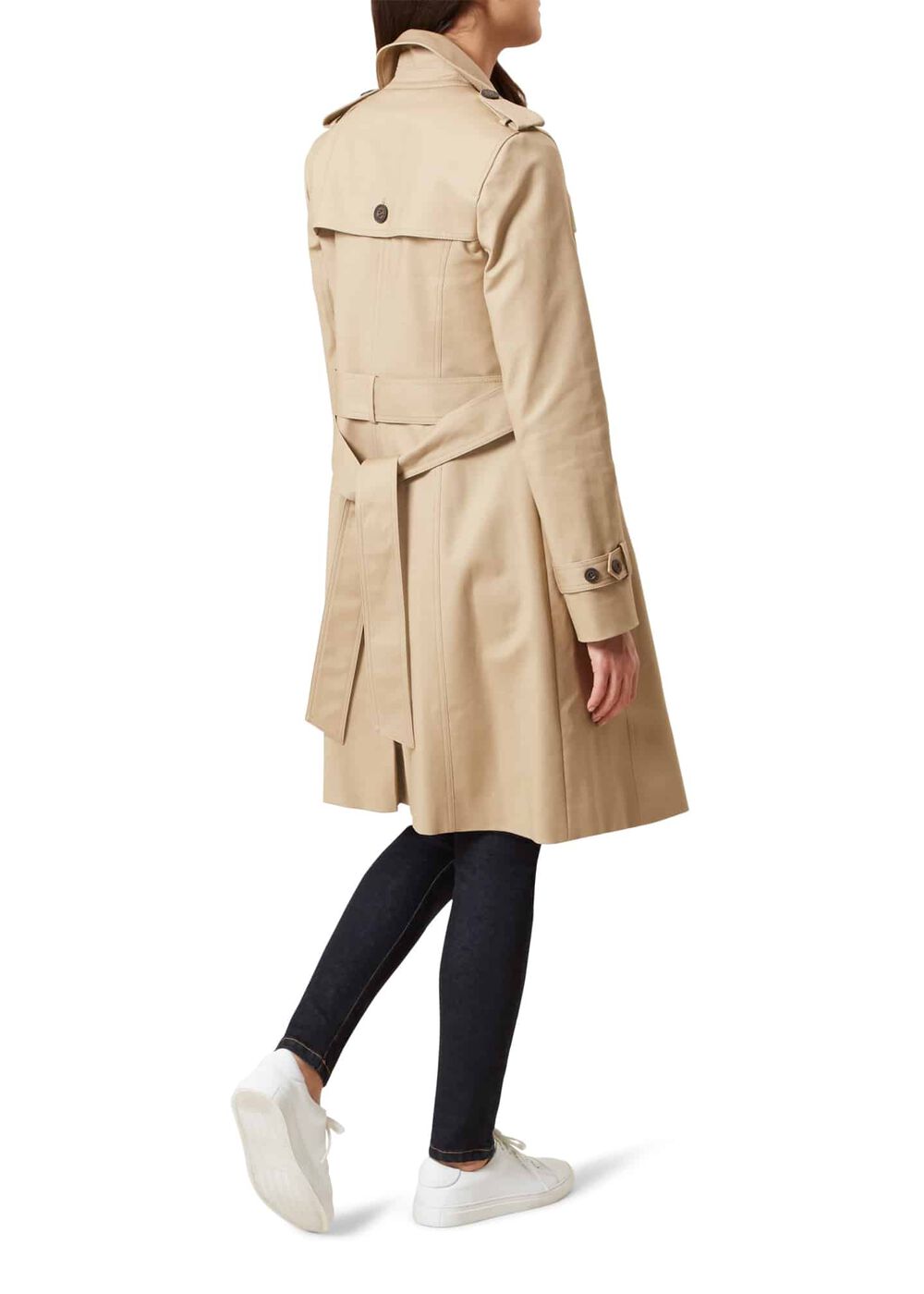 Saskia Water Resistant Trench Coat, Mocha, hi-res