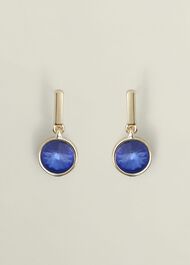 Emi Earrings, Gold Blue, hi-res