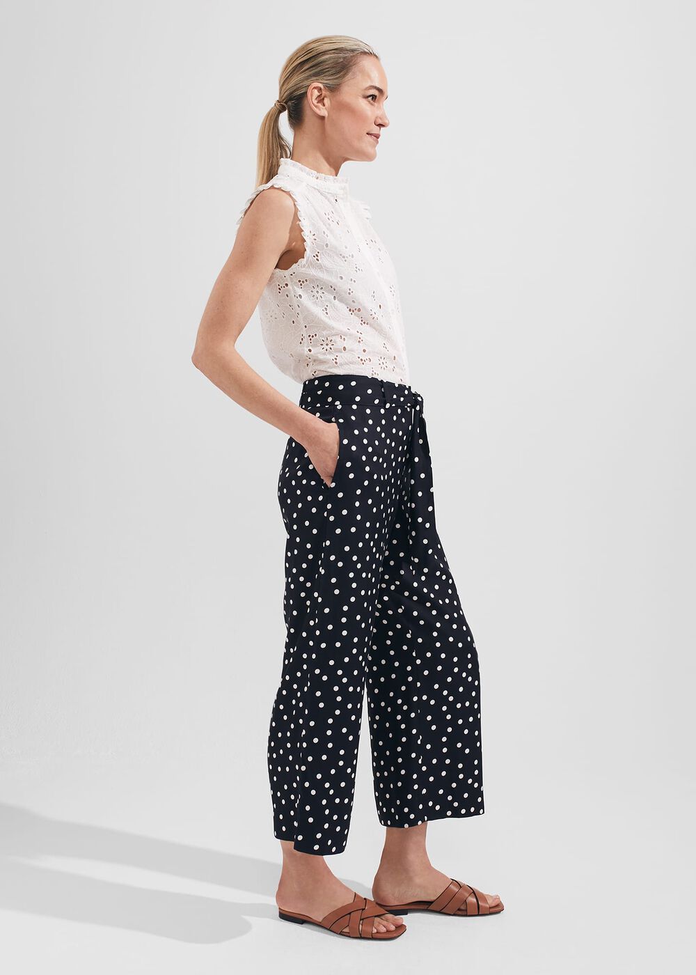 Astrid Crop Pants, Navy Ivory, hi-res