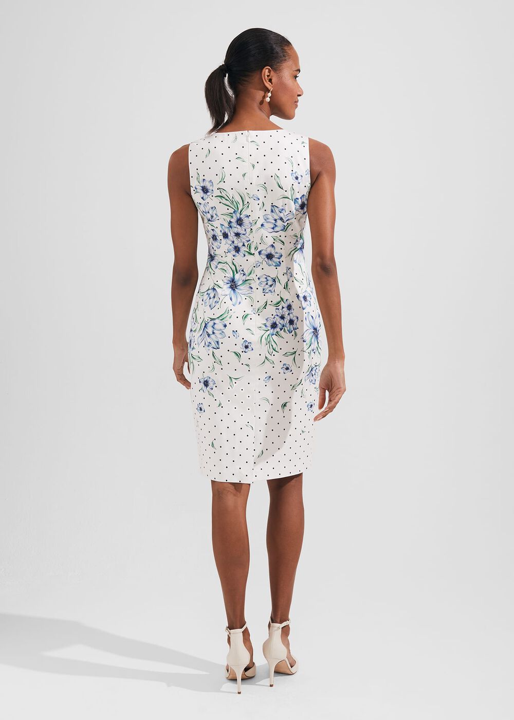 Fiona Floral Shift Dress, Ivory Multi, hi-res