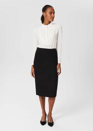 Gabi Tweed Skirt, Black, hi-res