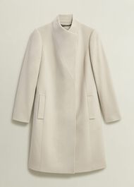 Marissa Wool Coat, Buff Grey, hi-res