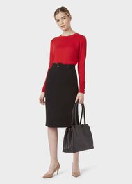 Petite Alva Pencil Skirt, Black, hi-res