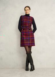 Petite Ingrid Wool Dress, Red Multi, hi-res