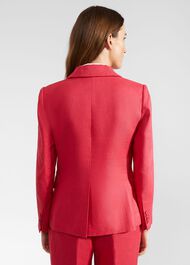 Mirabel Linen Jacket, Raspberry Pink, hi-res