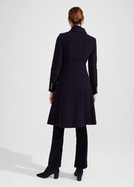 Clarisse Coat, Navy, hi-res