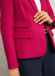 Clare Wool Jacket, Bright Pink, hi-res