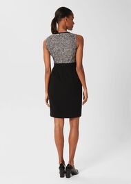 Brienna Shift Dress, Black Ivory, hi-res