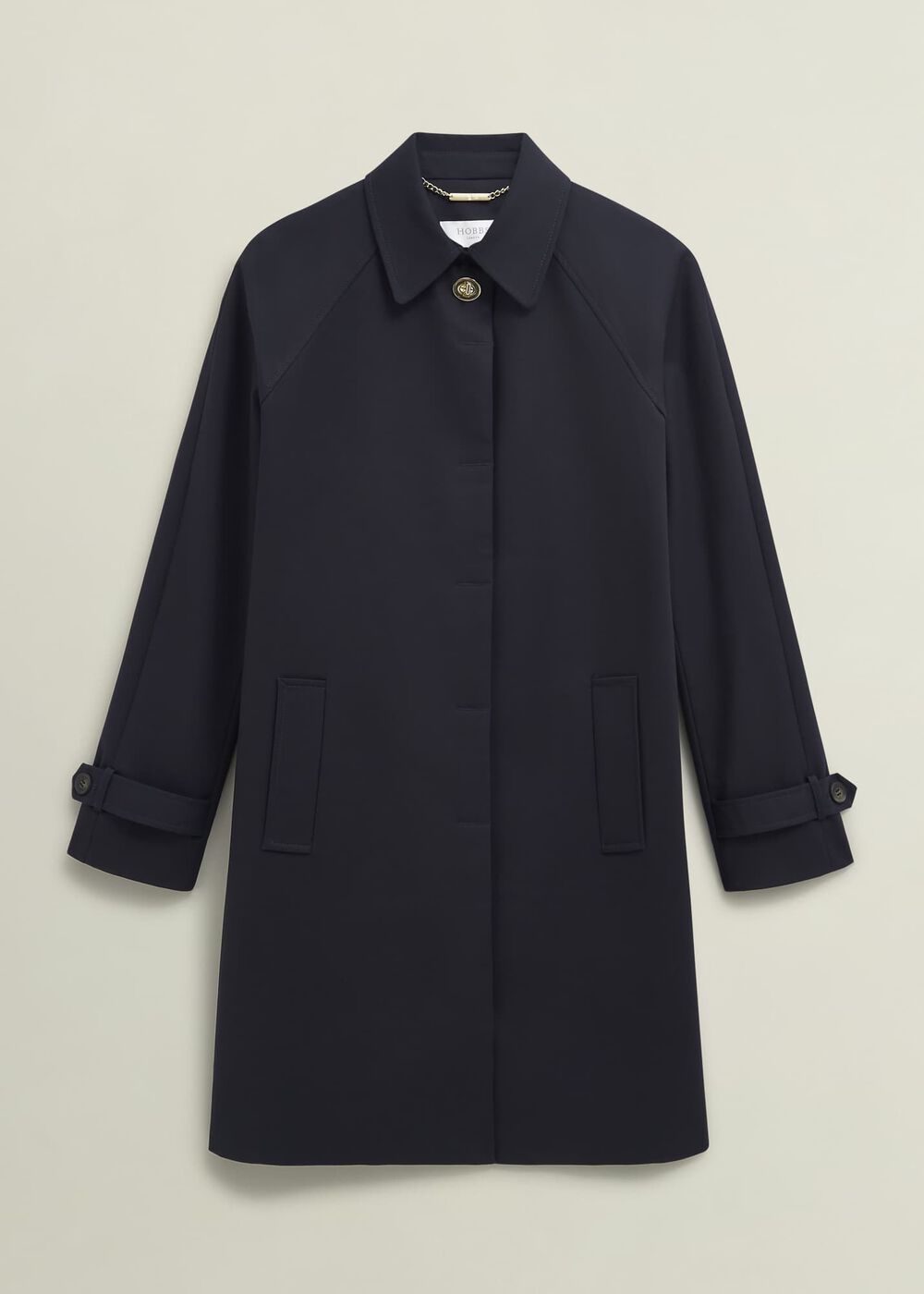 Vivienne Shower Resistant Trench Coat, Navy, hi-res