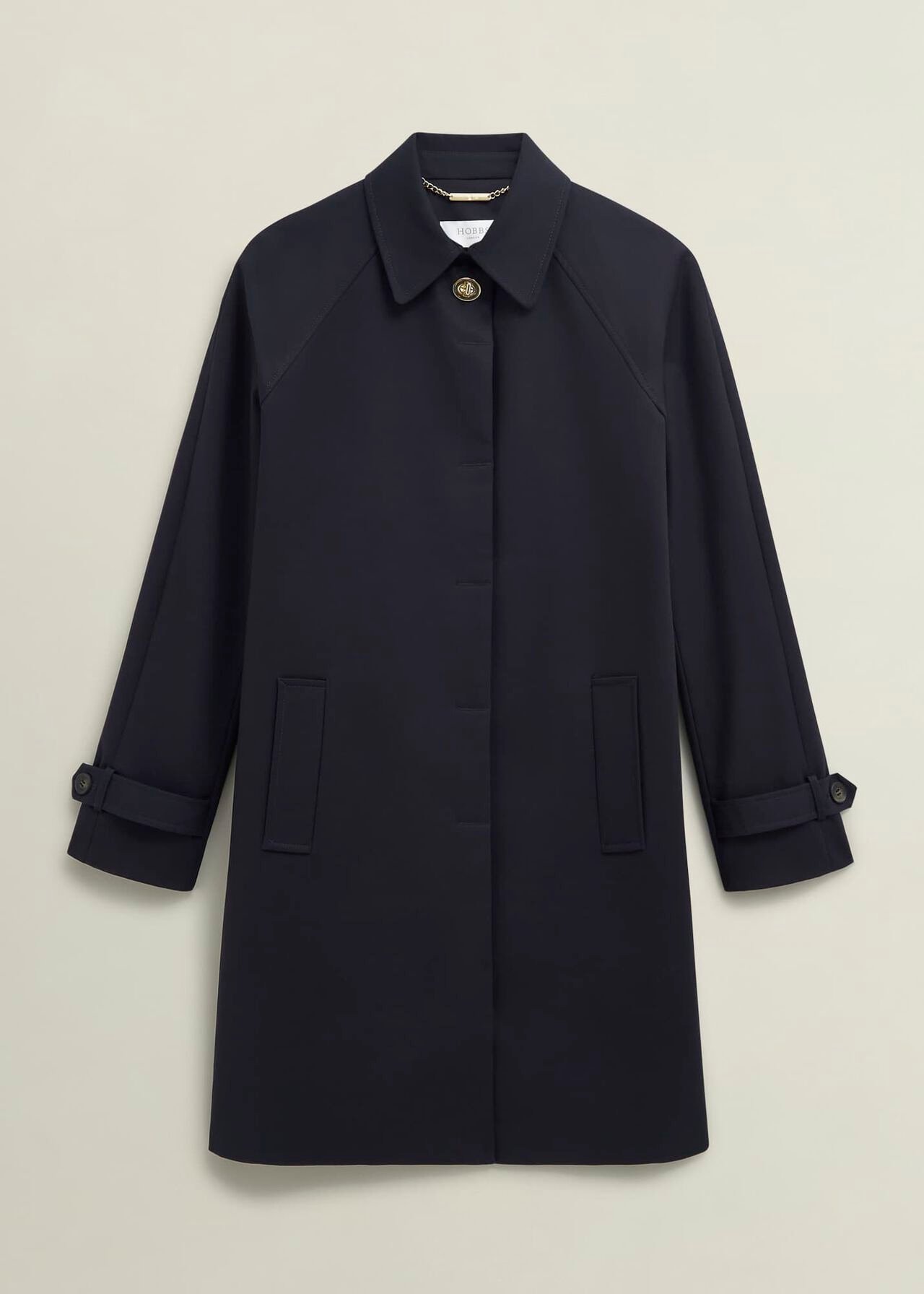 Vivienne Shower Resistant Trench Coat, Navy, hi-res