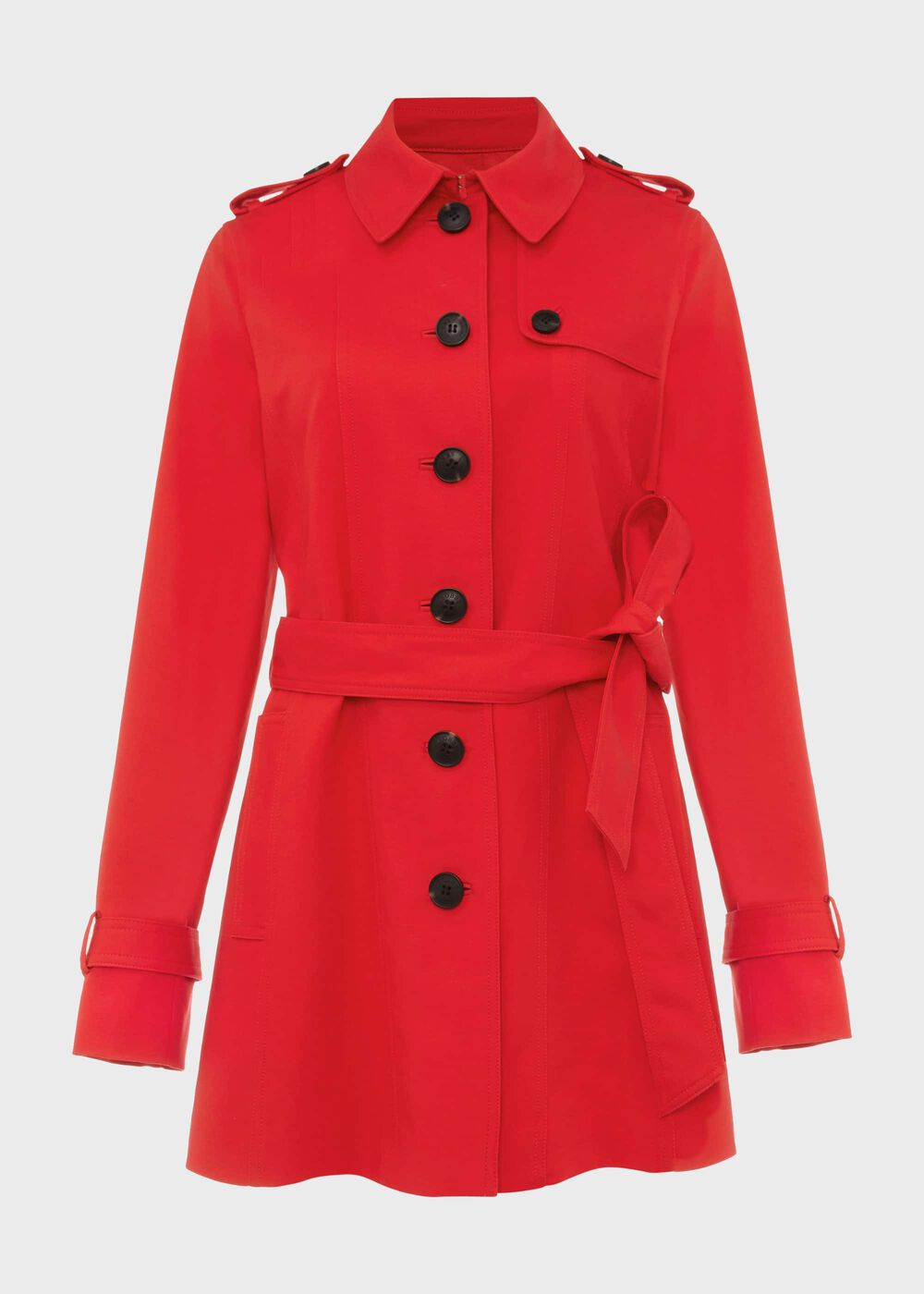 Ella Water Resistant Trench Coat, Red, hi-res