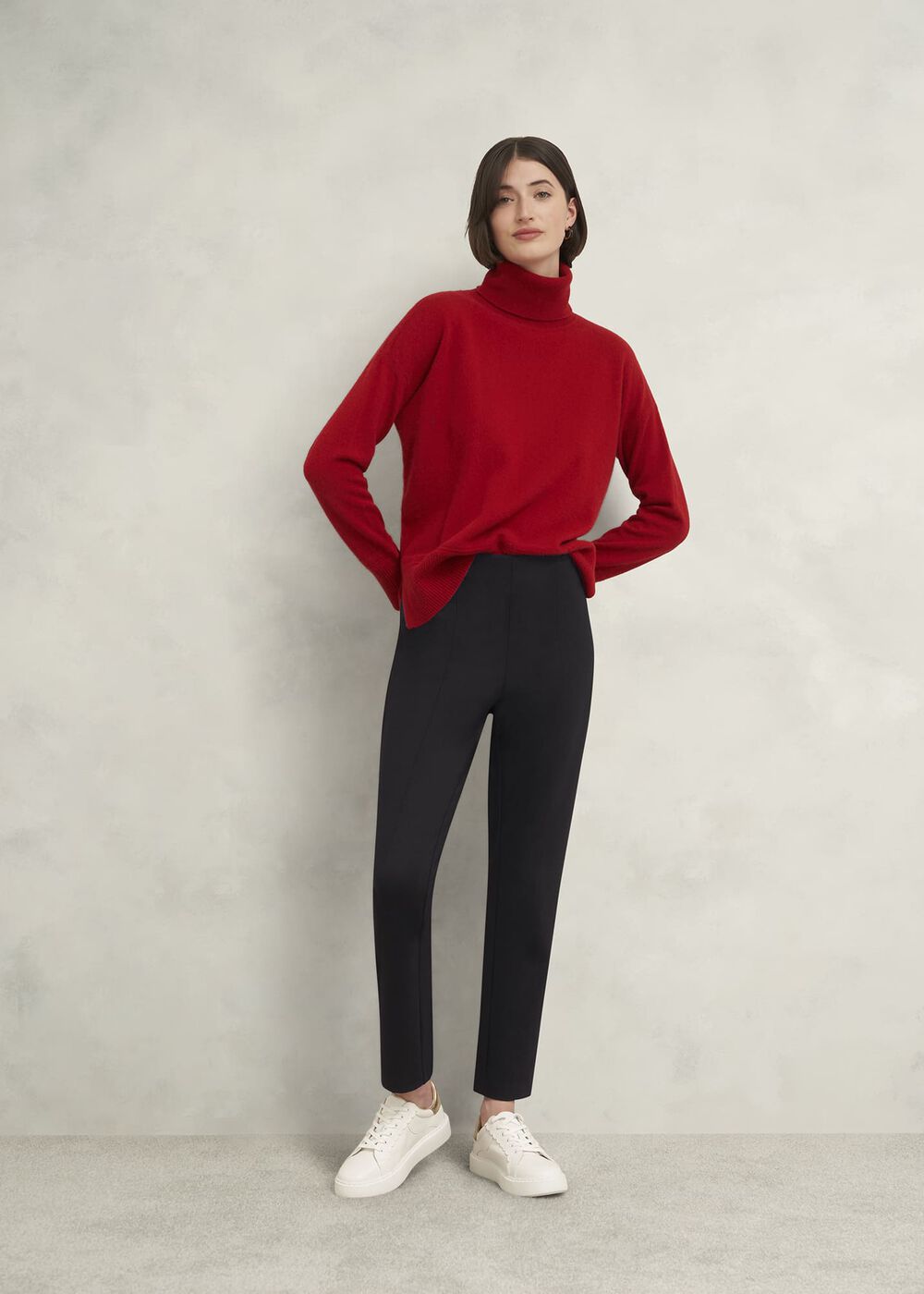Lola Ponte Pants, Black, hi-res