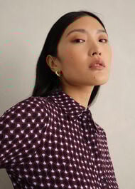 Clarice Jersey Dress, Navy Multi, hi-res