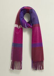 Elsa Scarf, Purple Multi, hi-res