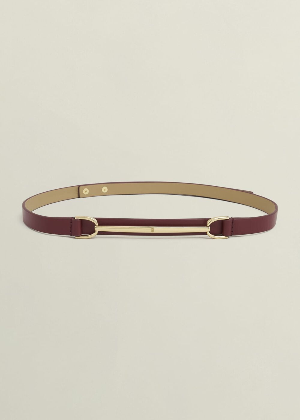 Daphne Leather Waist Belt, Beryl Red, hi-res
