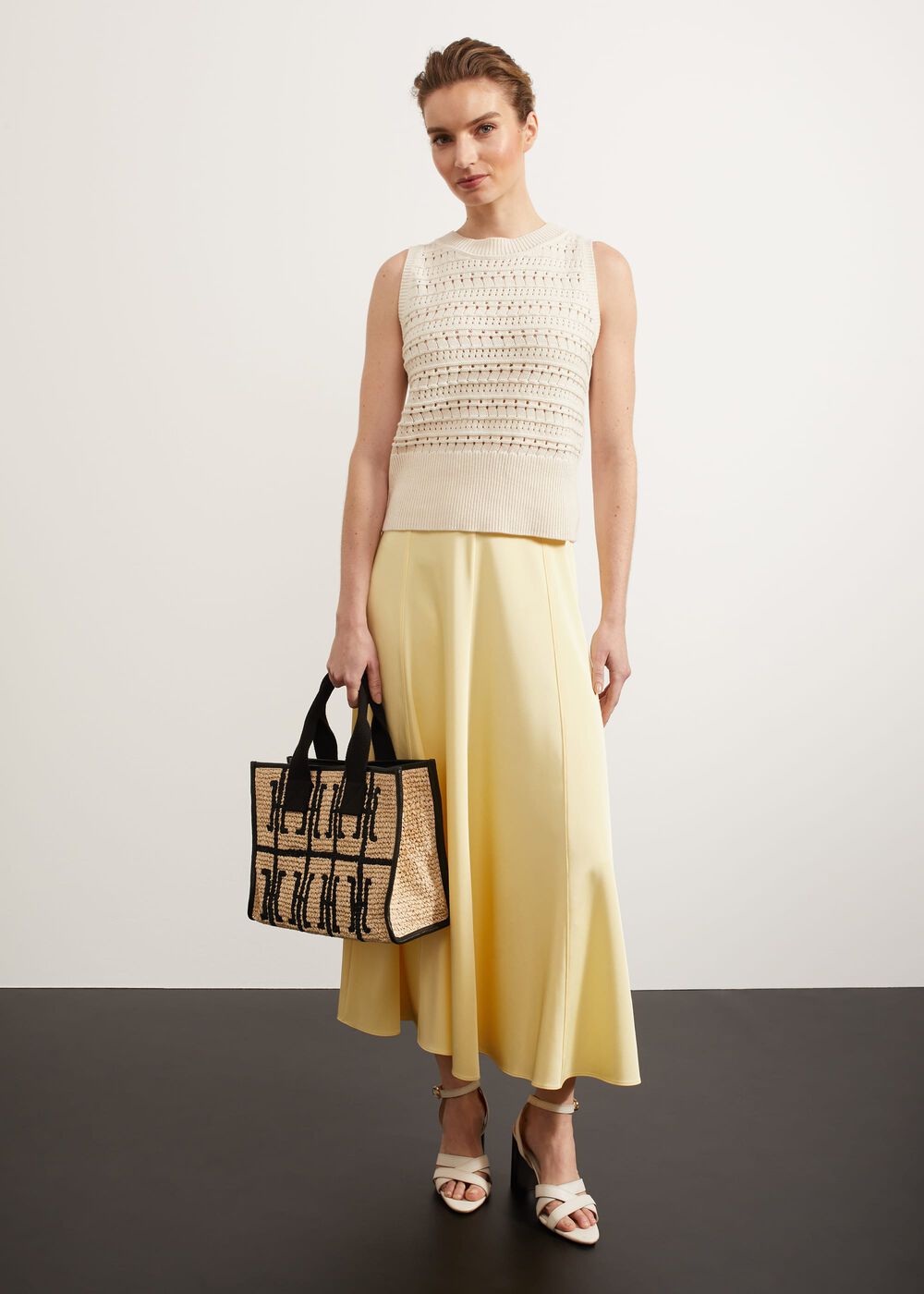 Charteris Skirt, Pale Yellow, hi-res