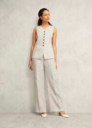 Groombridge Vest, Ivory Navy, hi-res