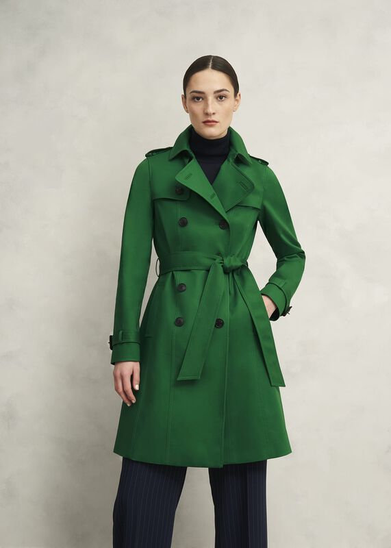 Skylar Shower Resistant Trench Coat