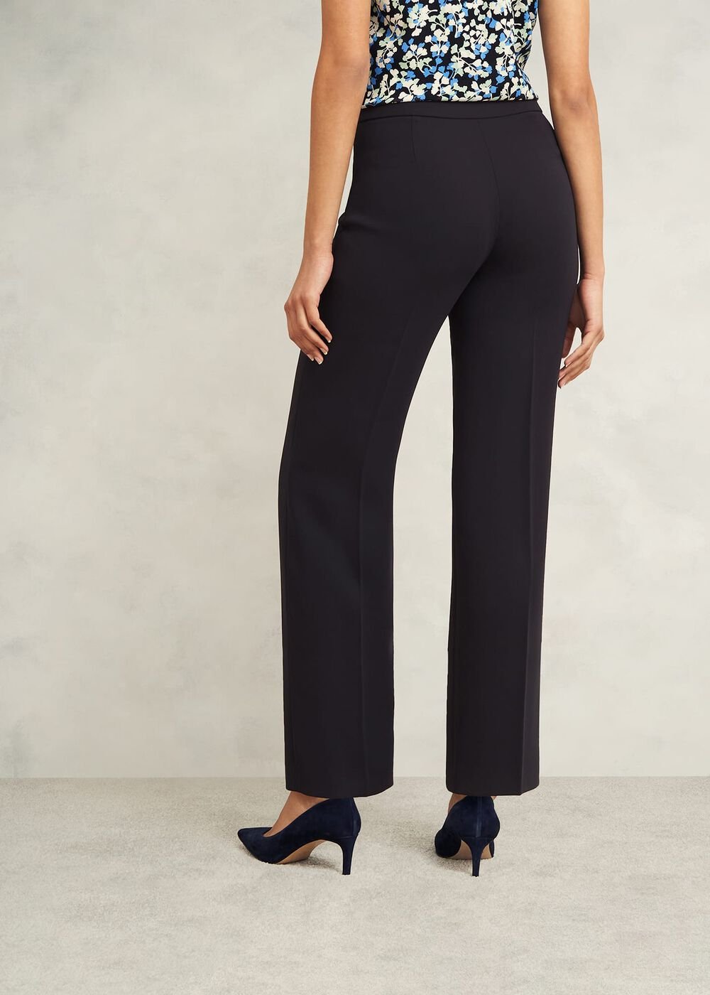 Mel Wide Pants, Navy, hi-res