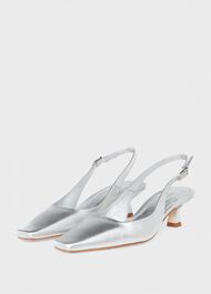 Dita Slingback, Silver, hi-res