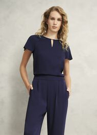 Lulu Embellished Top, Midnight, hi-res