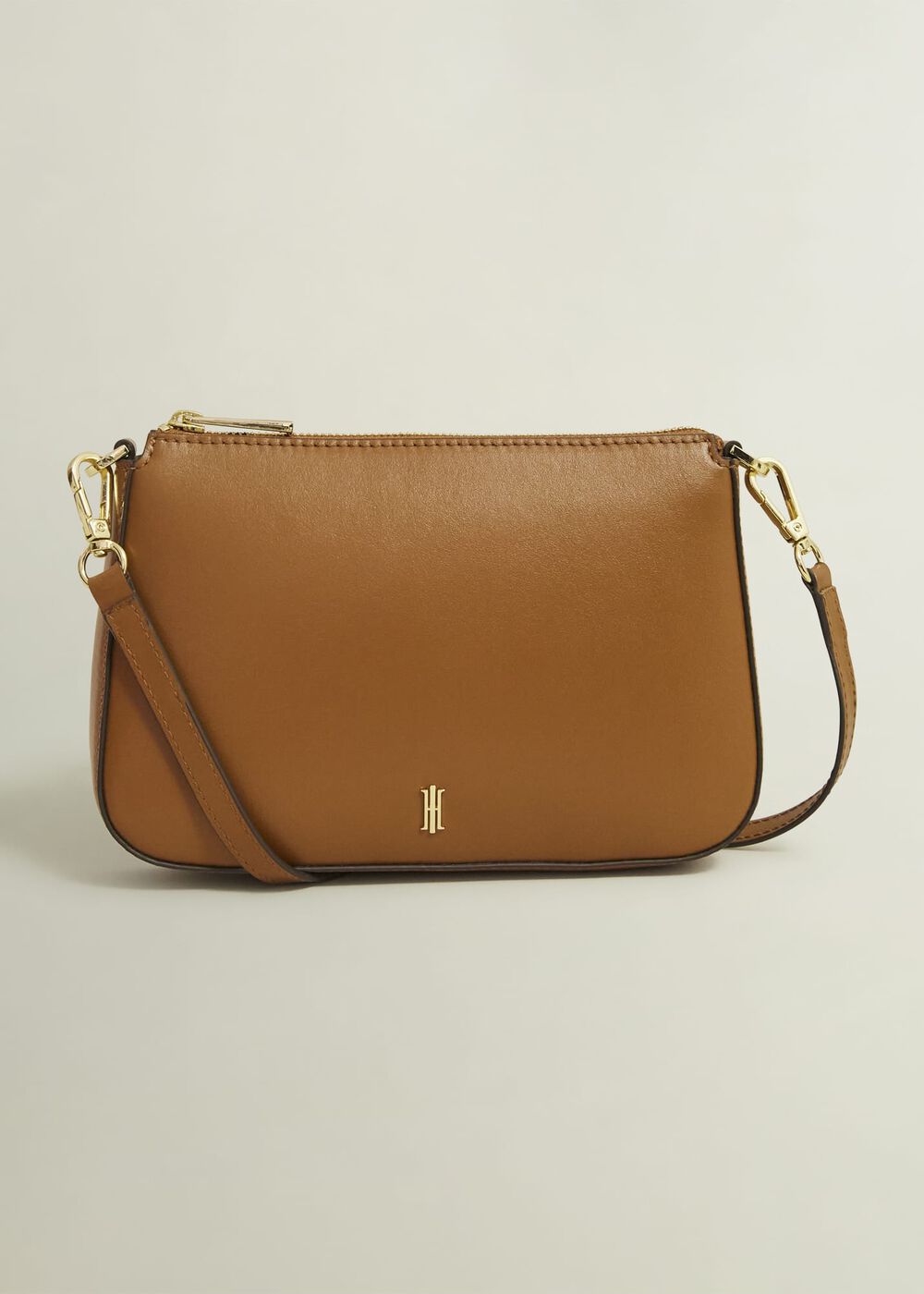 Briella Leather Crossbody Bag, Tan, hi-res
