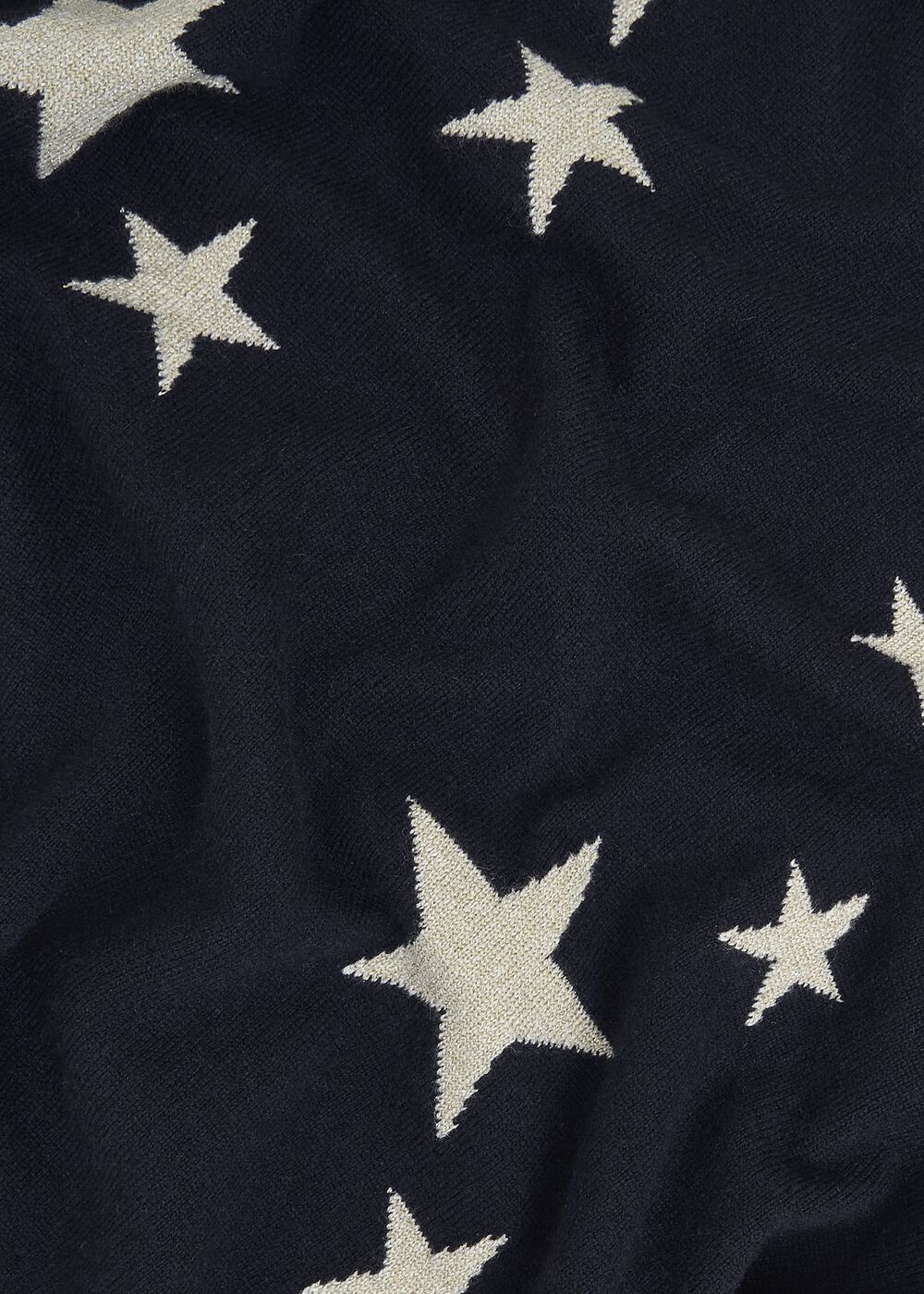 Arnelle Wool Blend Star Print Knitted Sweater, Navy Silver, hi-res