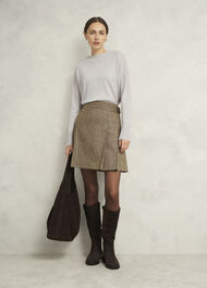 Carine Cashmere Sweater, Pale Grey Marl, hi-res