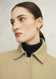 Petite Vivienne Shower Resistant Trench Coat, Fawn Beige, hi-res