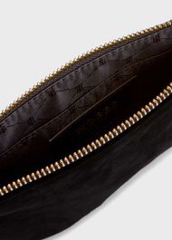 Mayfair Suede Wristlet , Black, hi-res