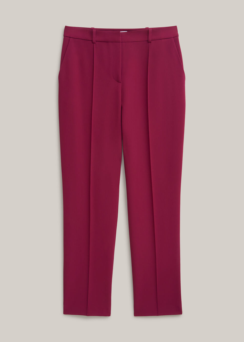 Gemma Straight Leg Trousers , Beetroot Pink, hi-res