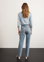 Leigh Straight Jeans, Light Blue, hi-res